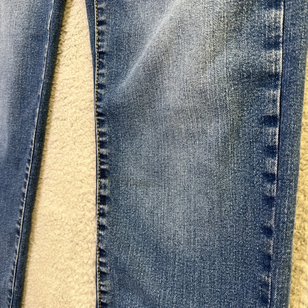 Gap Kids Jeans Boys 16 Husky Blue Denim Stretch Straight Medium Wash 358195